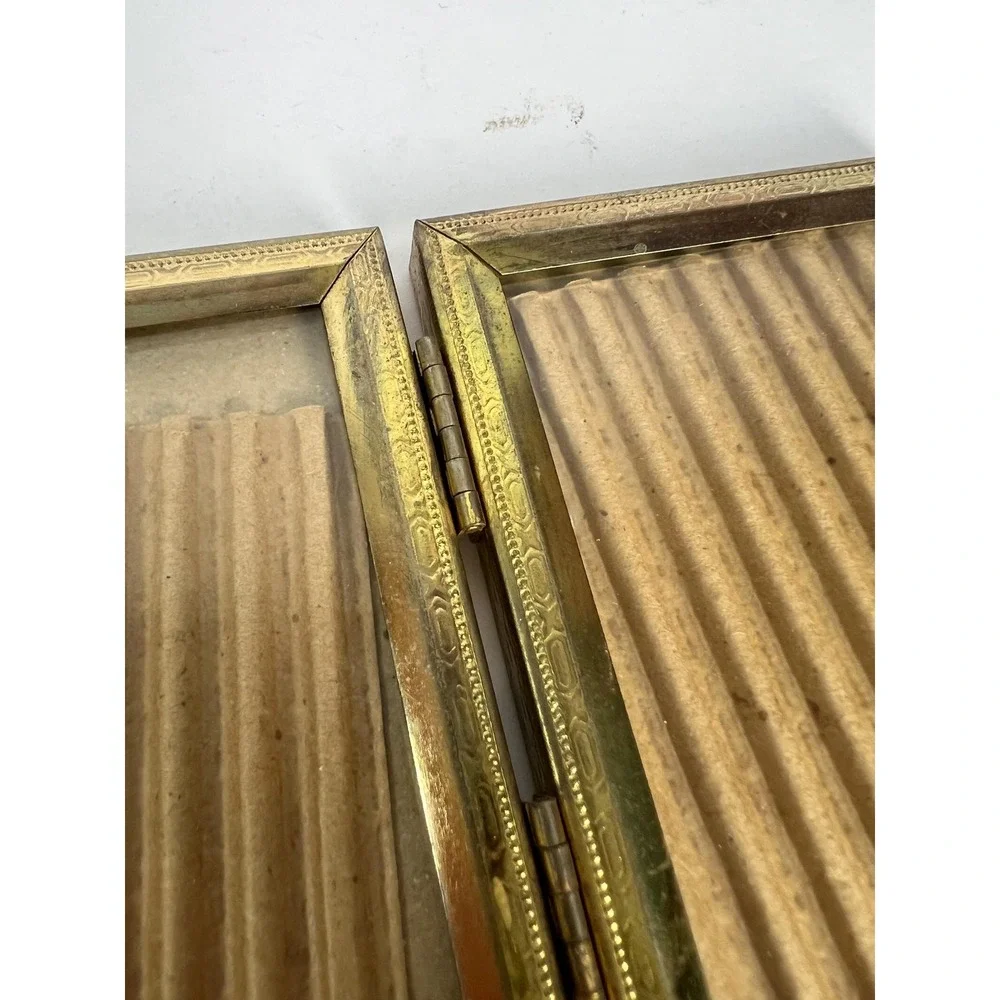 Vintage Gold Tone Trifold 3.5